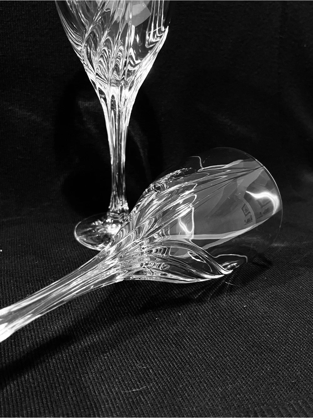 Vintage LENOX Debut Gold Crystal Wine Glasses Set of 4